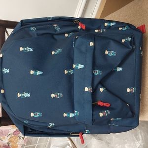 Ralph Lauren backpack featuring screen print. Laptop sleeve, bottle pocket.